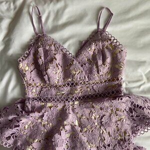NWOT Vici Tiered Lace Dress